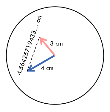 距离约4.56425cm